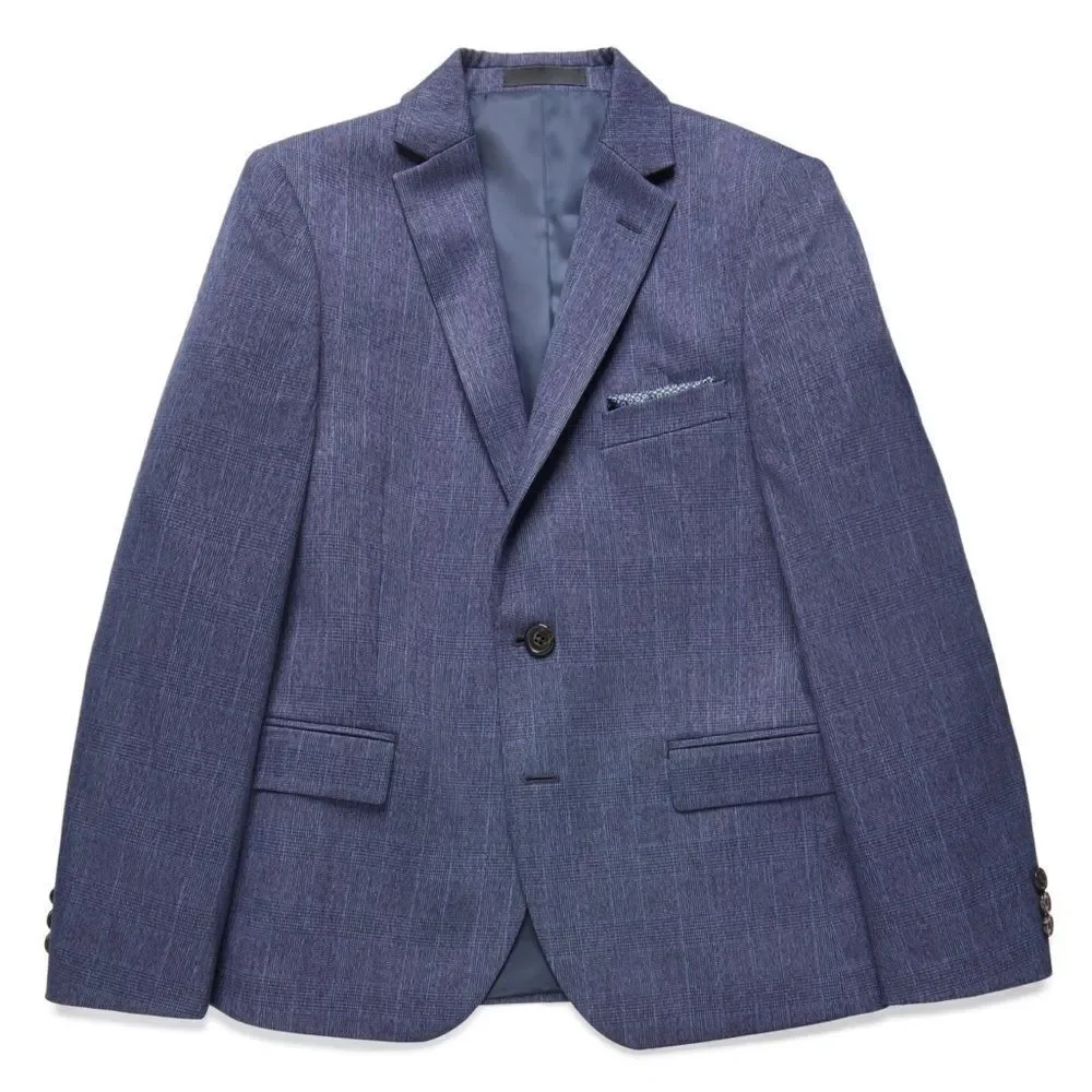 Lauren Ralph Lauren Big Boys Plaid Sport Coat - Navy, jacket suit 16R